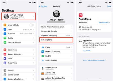 how to manage my subscriptions on iphone
